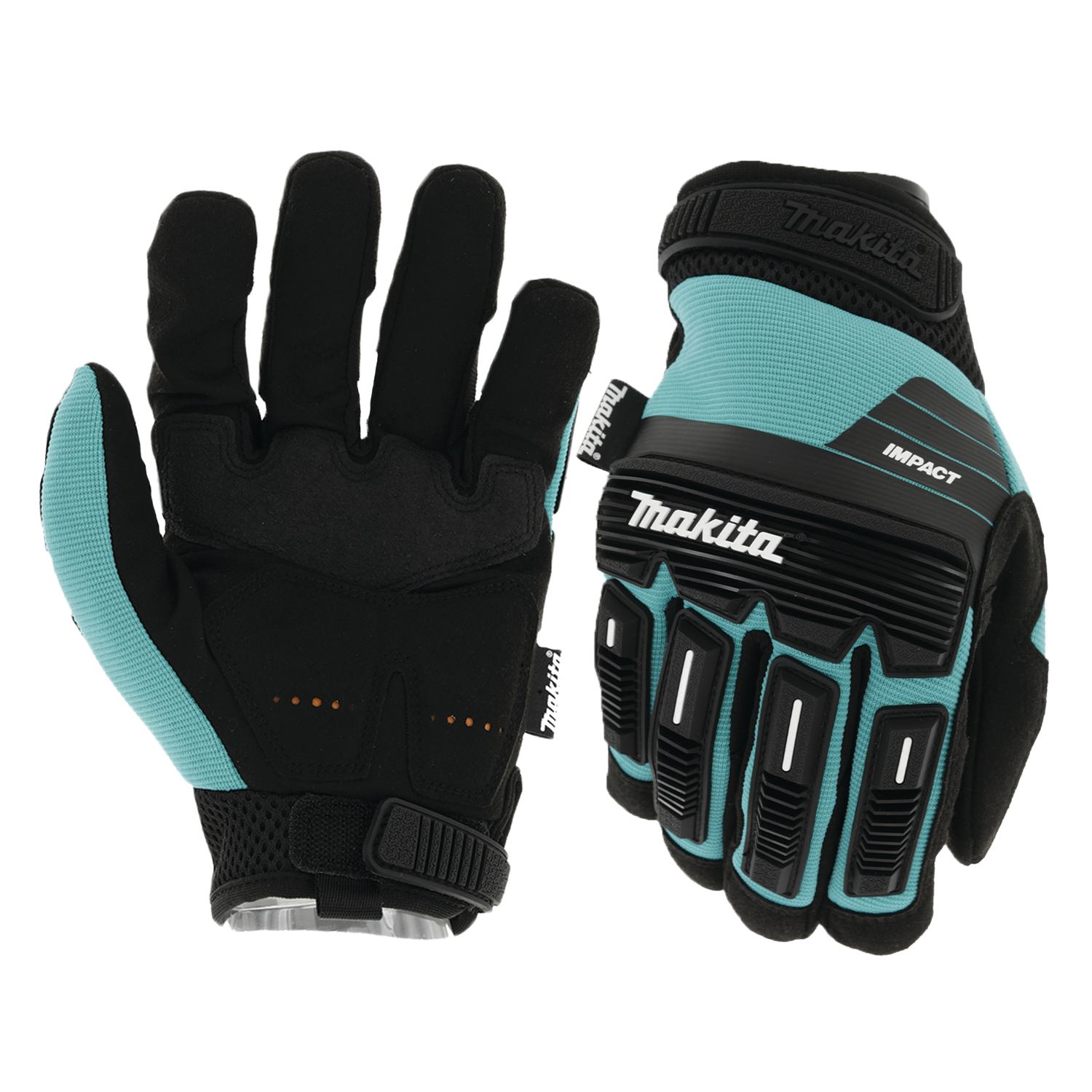 IMPACT TEAL GLOVES - LG