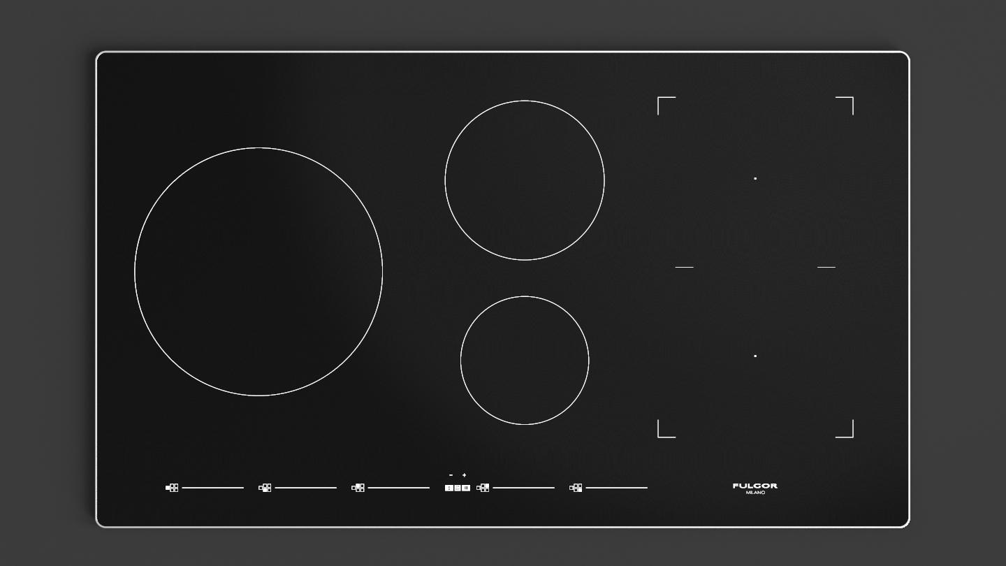 36" INDUCTION COOKTOP WITH BRUSHED ALUMINUM TRIM COOKTOP S700