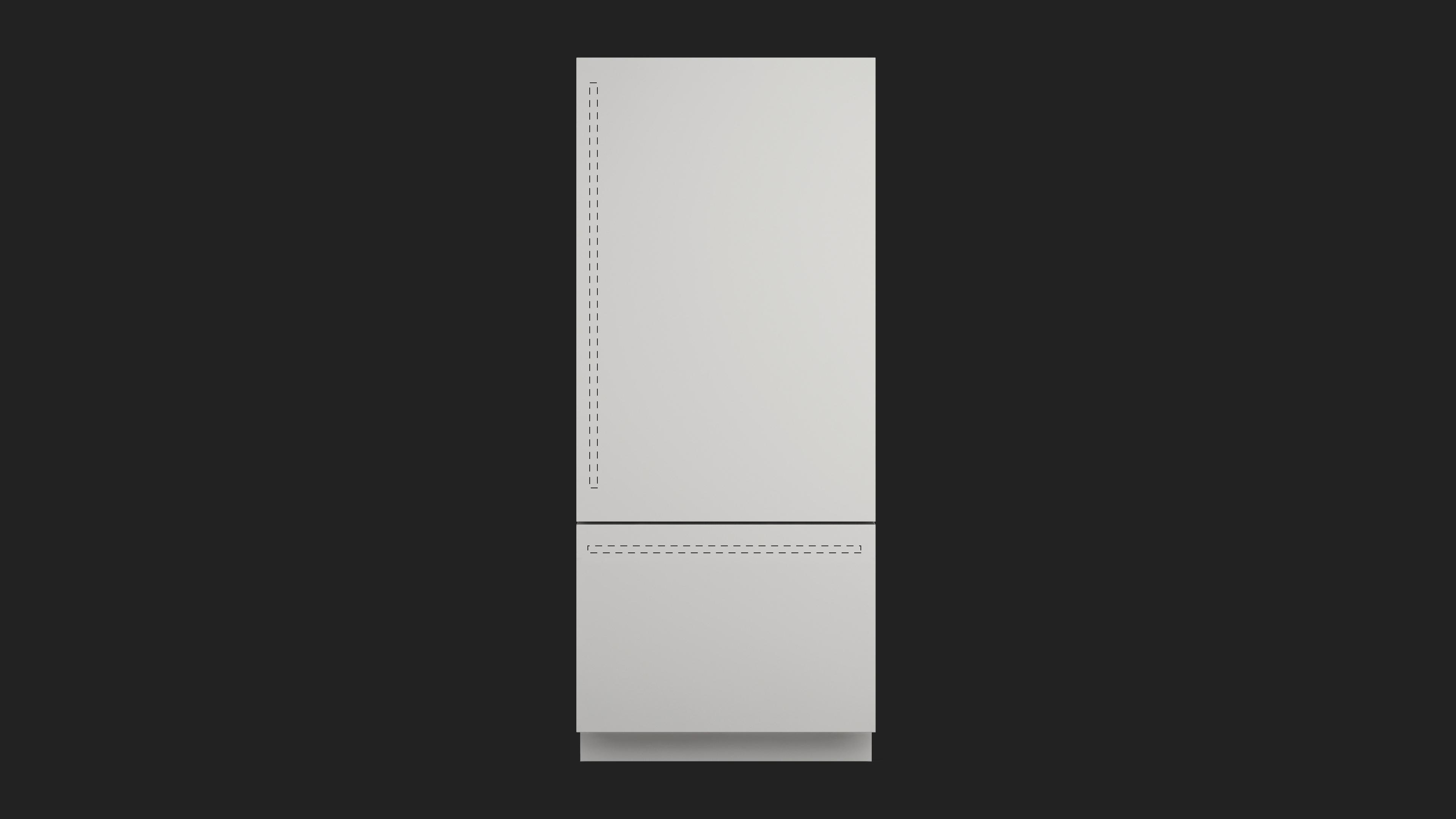 36" Overlay BUILT-IN Ready Panel Refrigerator -RIGHT HINGE