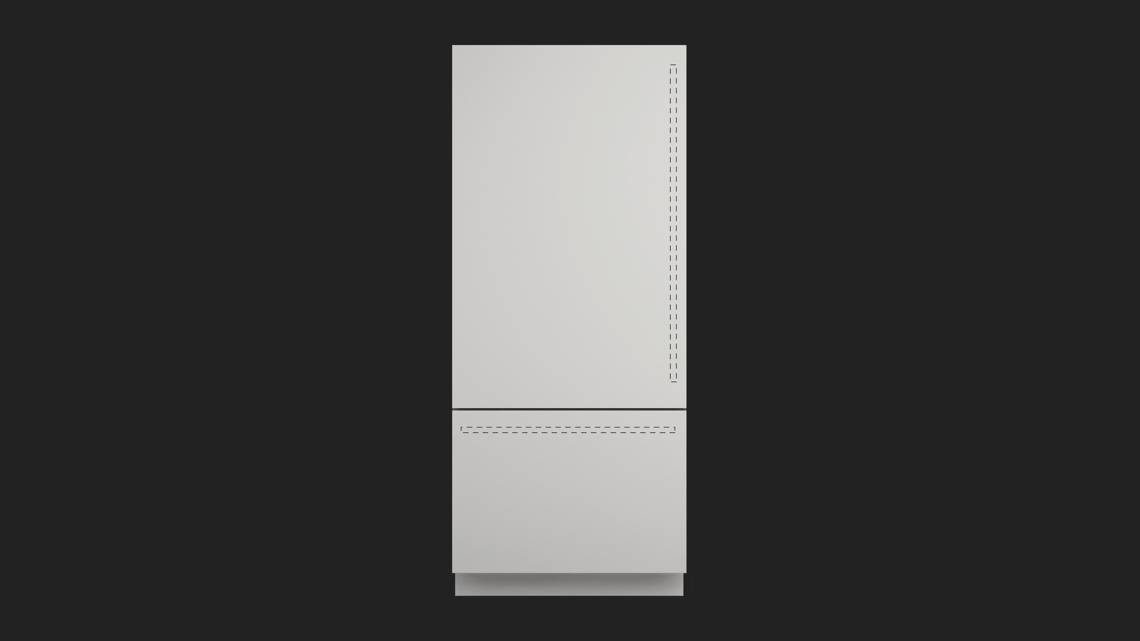 36" OVERLAY BUILT-IN READY PANEL REFRIGERATOR - LEFT HINGE