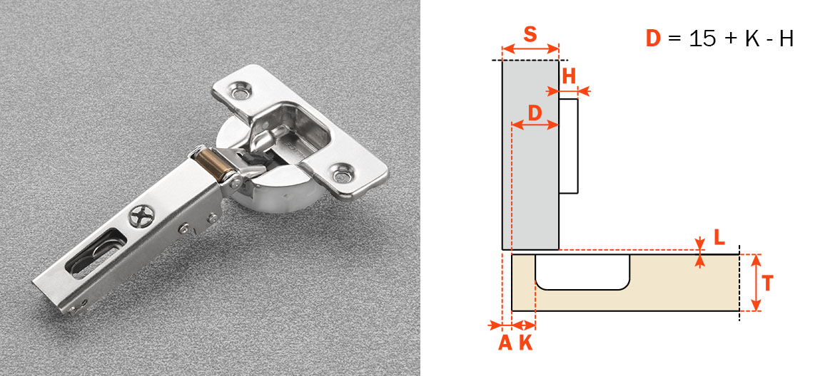 SILENTIA+ Series 700-110° opening standar aplication