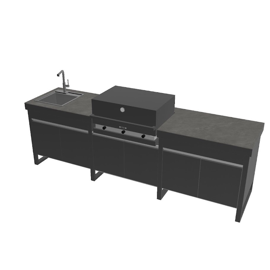 LARES Modular Outdoor Kitchen Pacific Gris