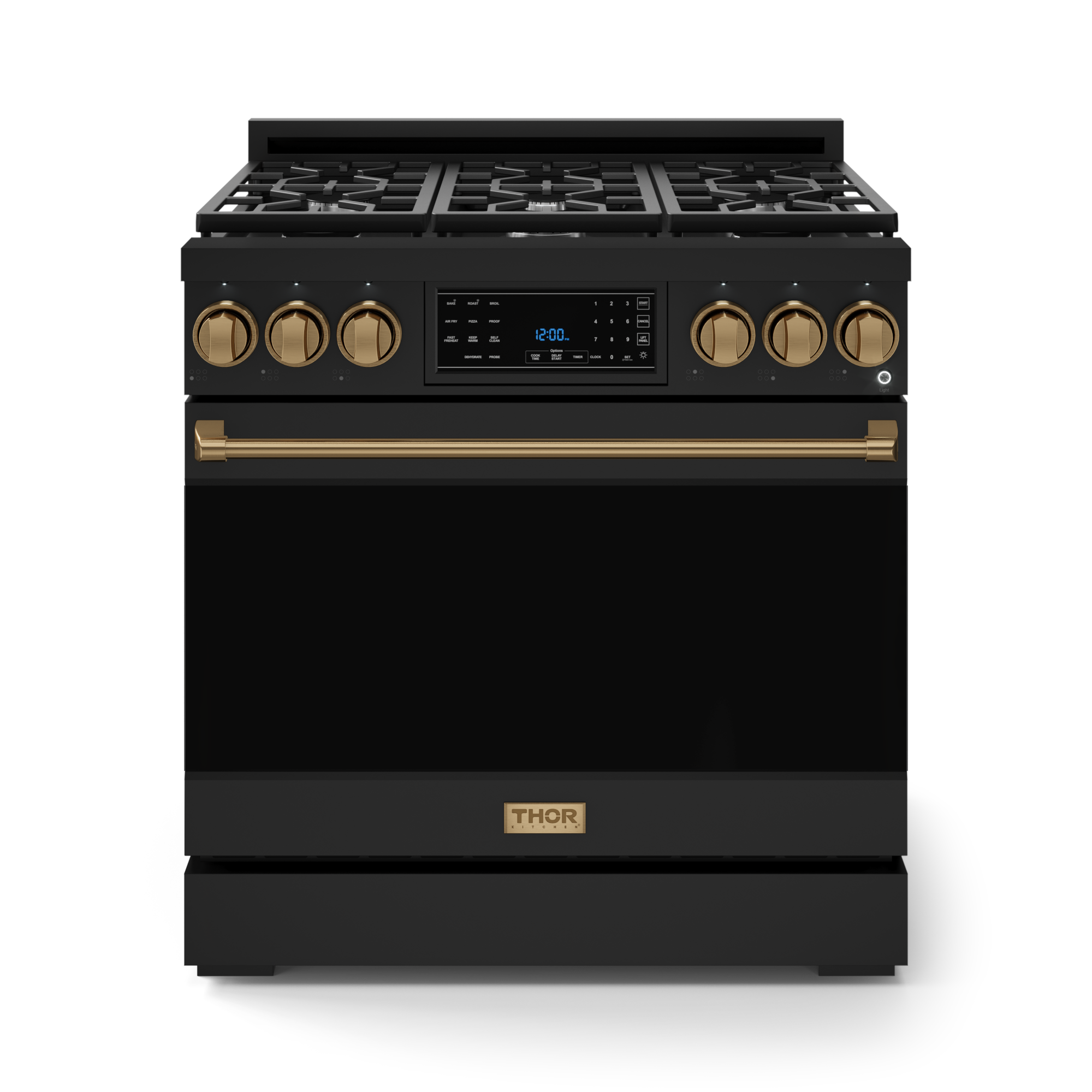 36 Inch Professional LP Range with Tilt Panel Touch Control in Black/Bronze | Gordon Ramsay Series 