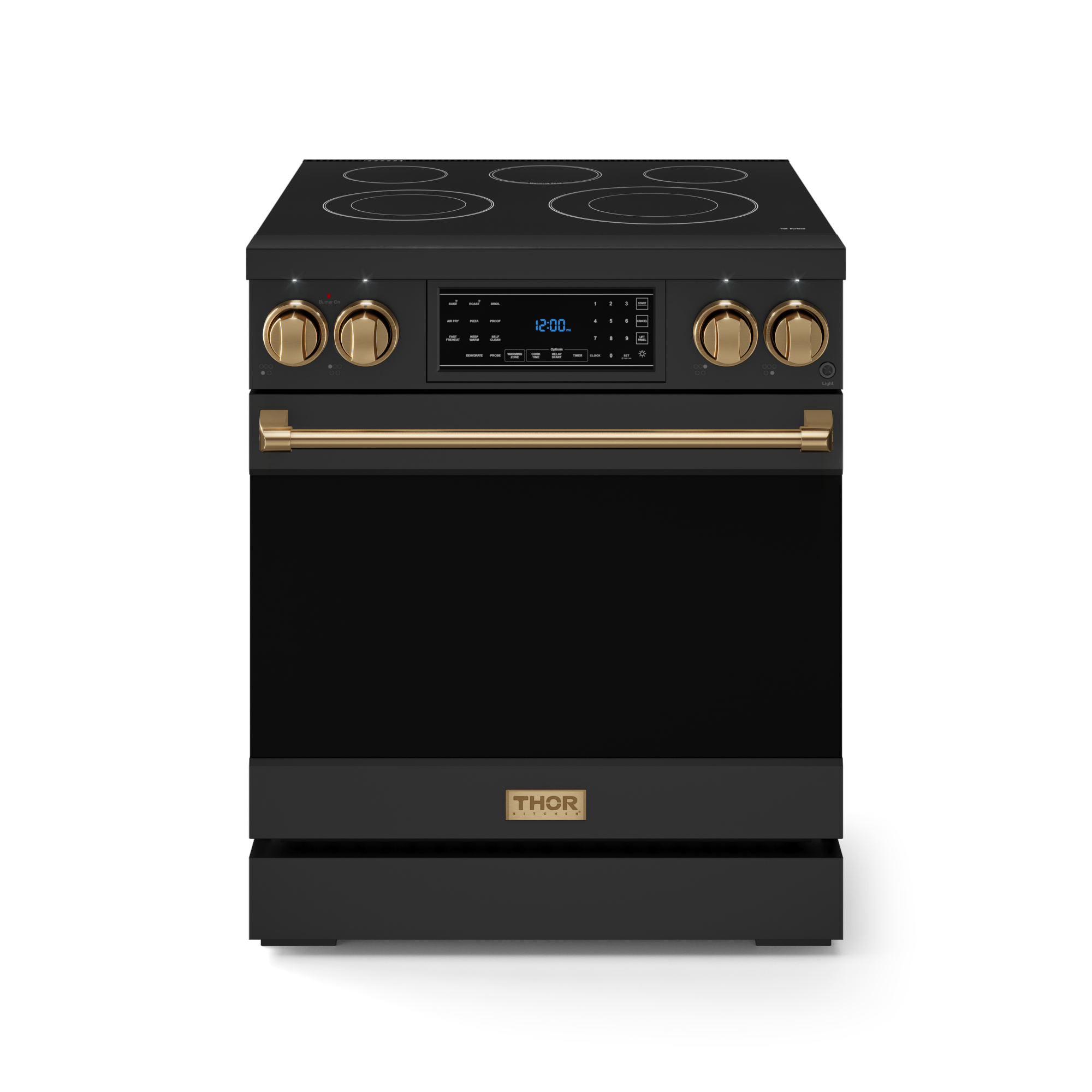 30 Inch Professional Electric Range with Tilt Panel Touch Control in Black/Bronze | Gordon