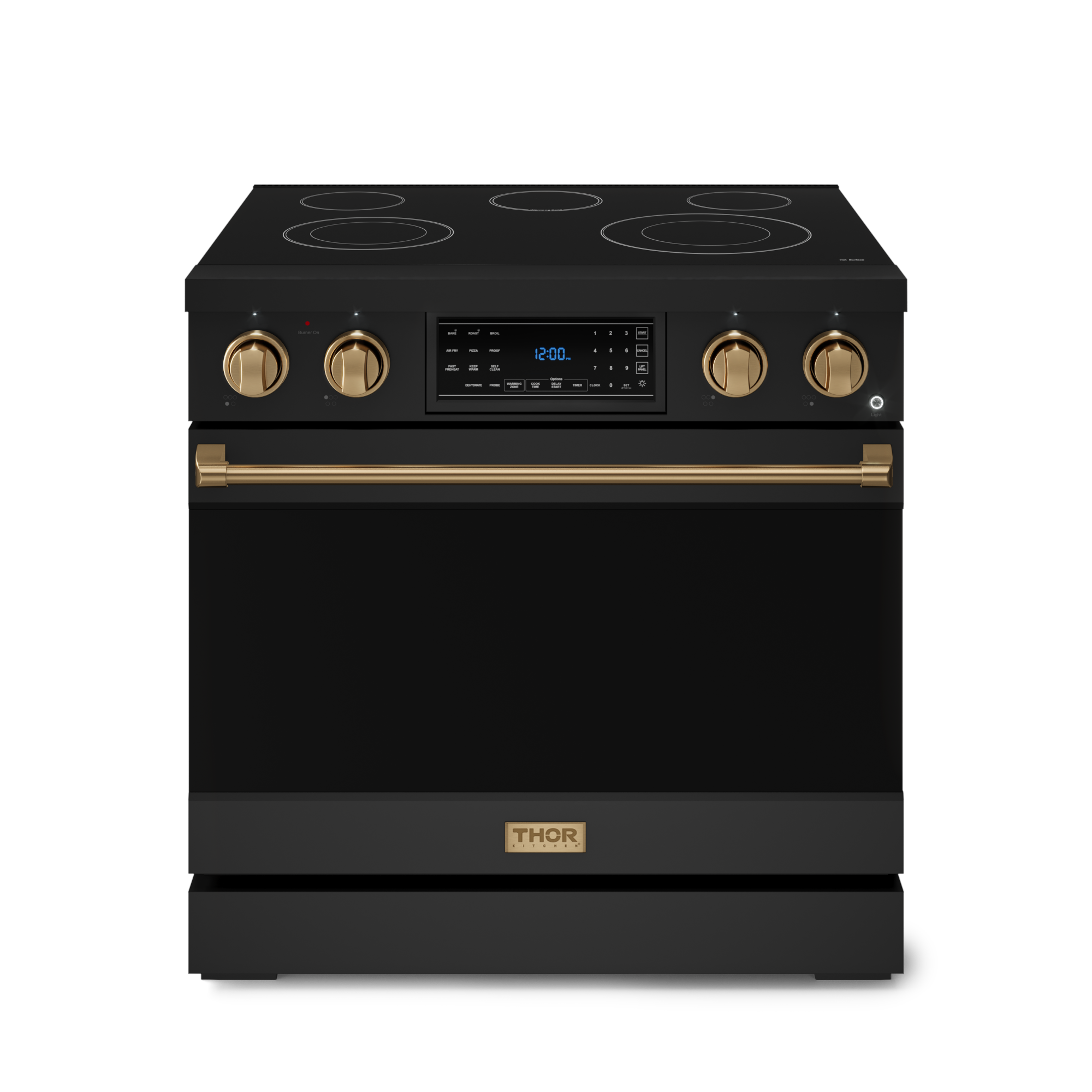 6 Inch Professional Electric Range with Tilt Panel Touch Control in Black/Bronze | Gordon