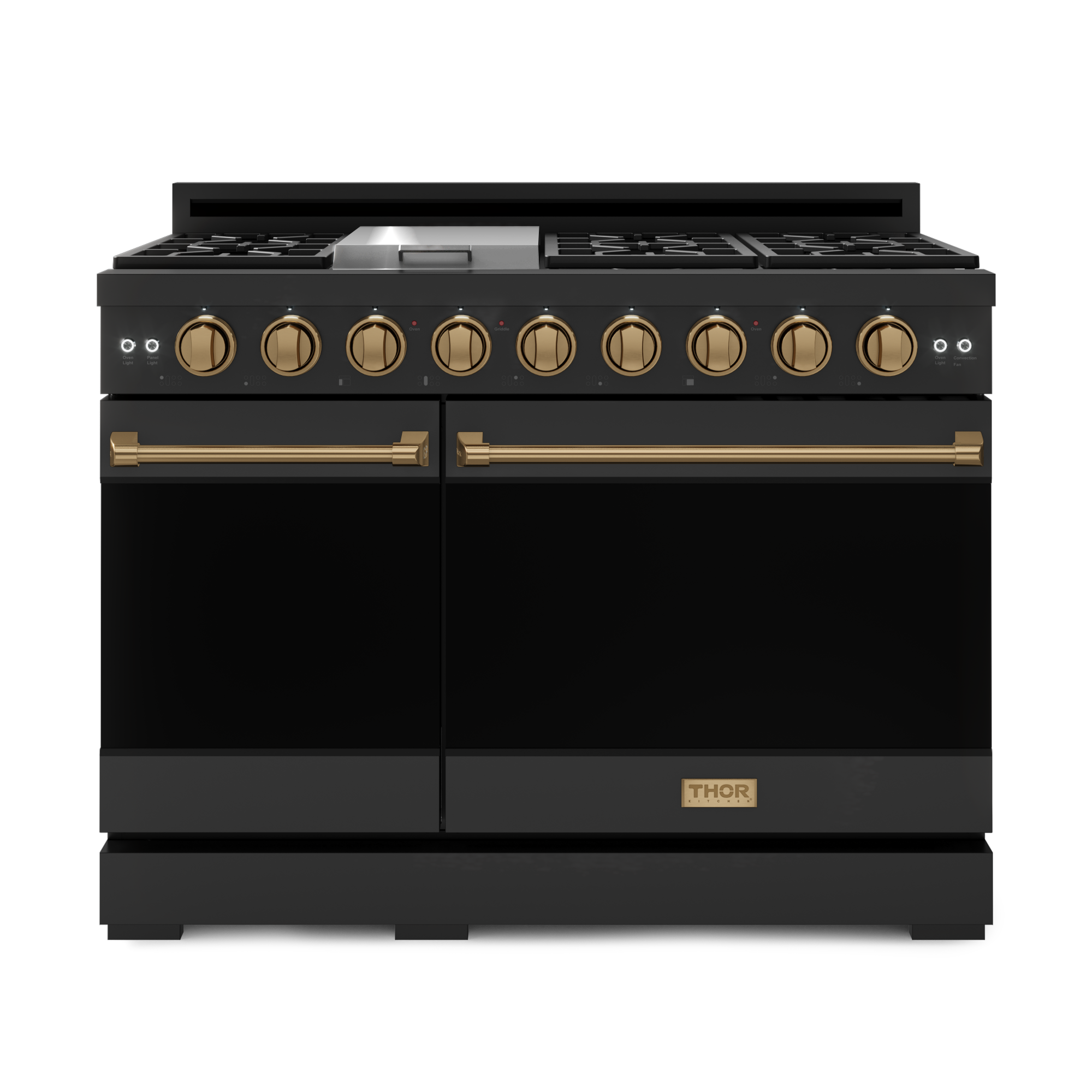 48 Inch Professional LP Range with Pro-Style Knobs in Black/Bronze | Gordon Ramsay