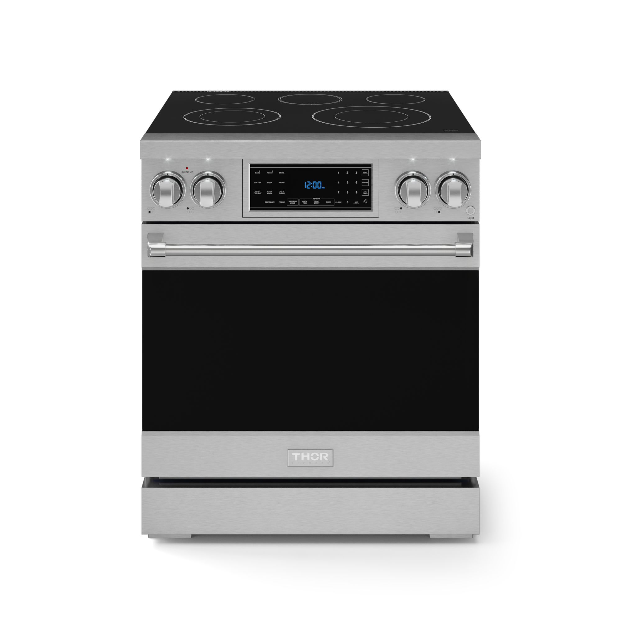 30 Inch Professional Electric Range with Tilt Panel Touch Control in Stainless Steel | Gordon