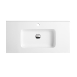 ROYAL VANITY CERAMIC TOP EURO 24X18 WHITE