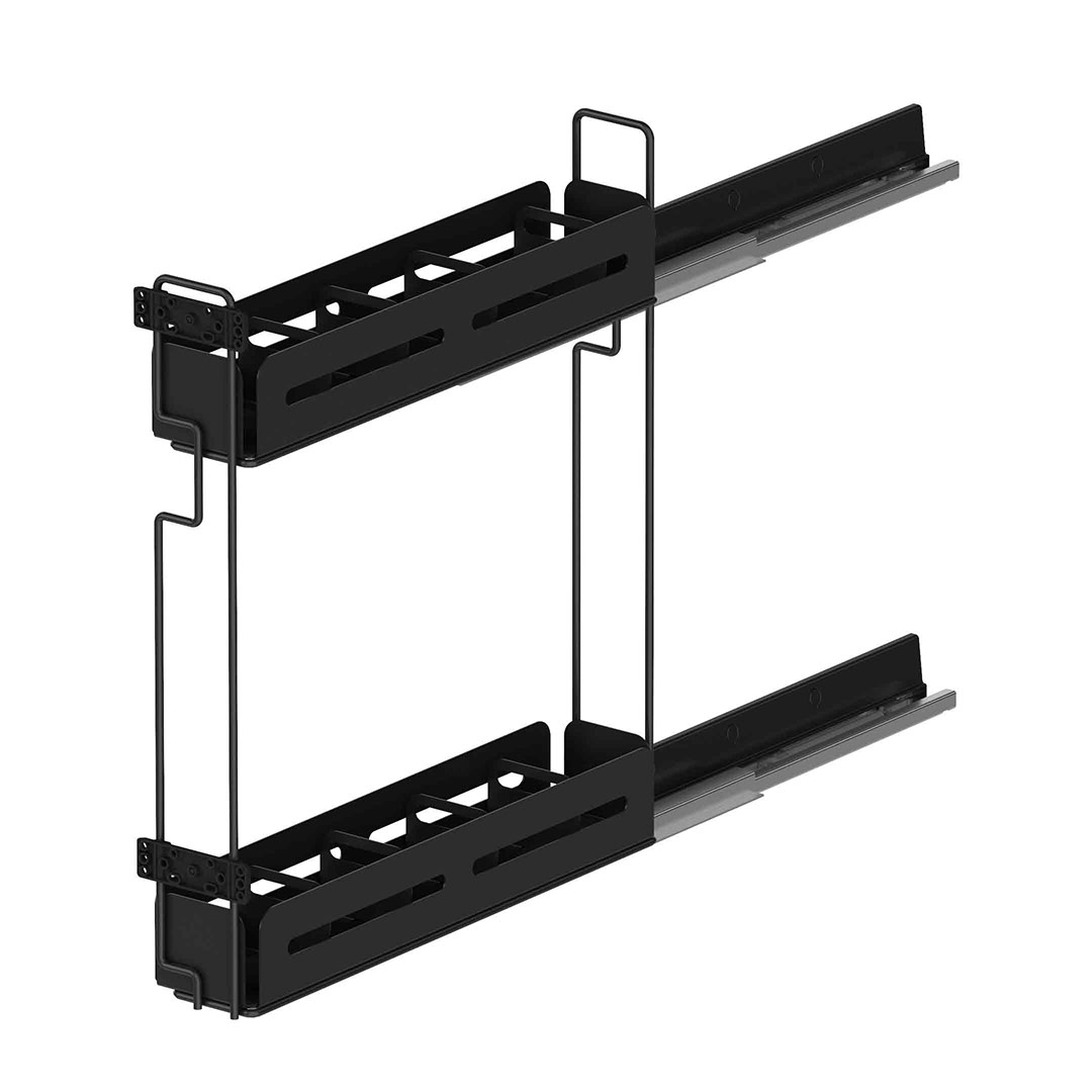 Unique Box Bottle Holder with Anti-Slip Bottom and Full Extension Right
