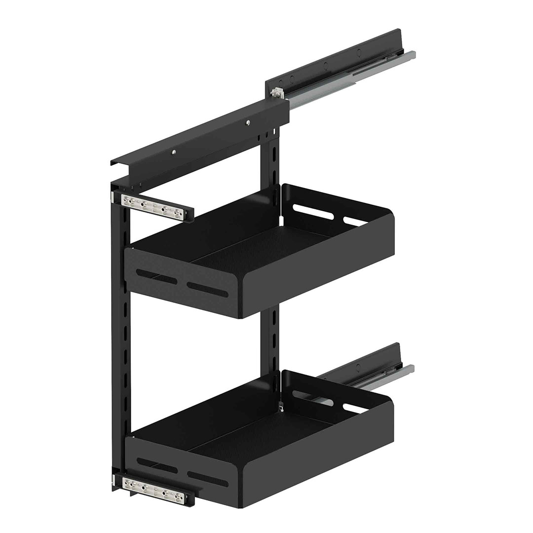 Unique Box Unit With Side Undermount Rail (90 Degrees) Left 355mm