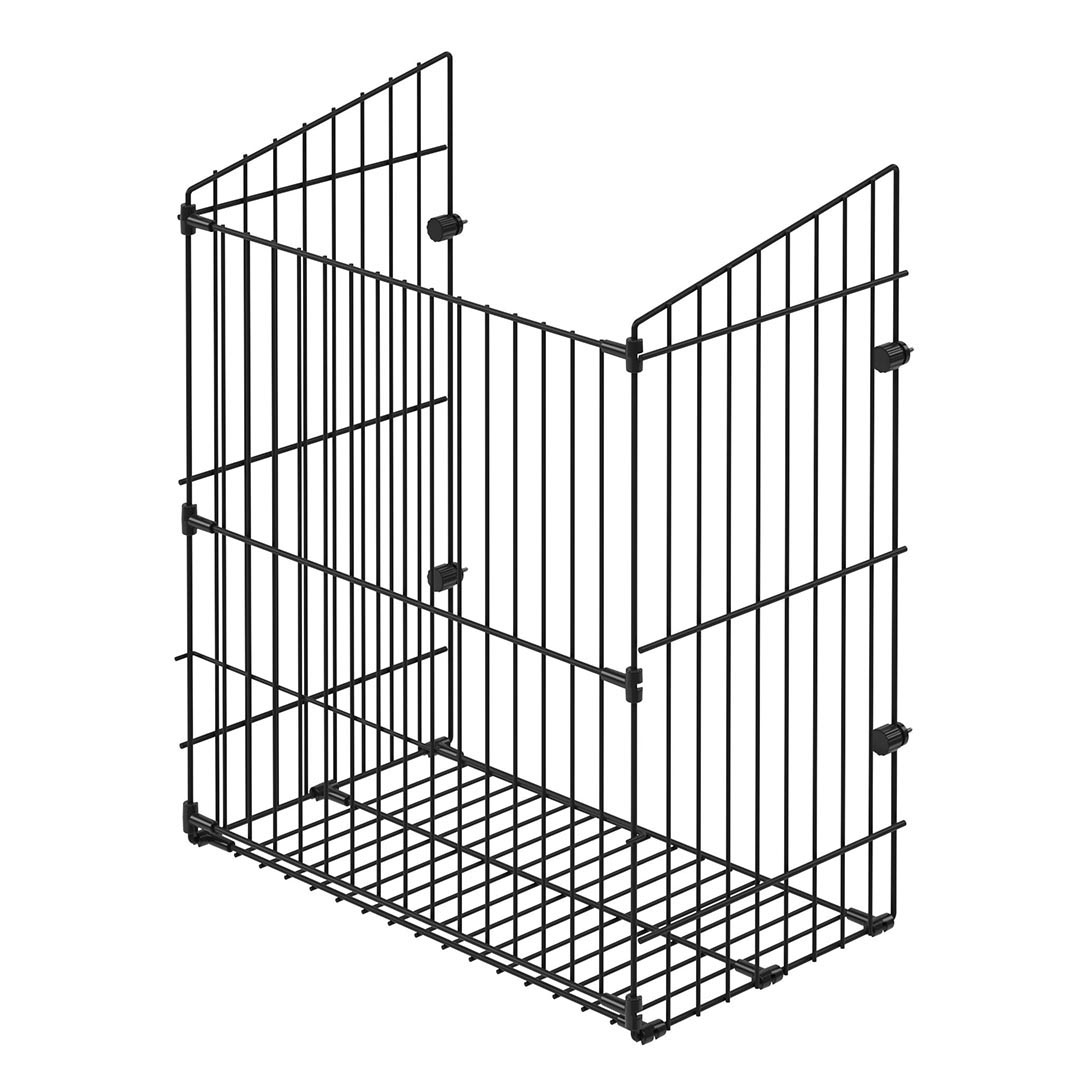 Unassembled Laundry Basket Mounted to Lid 12"