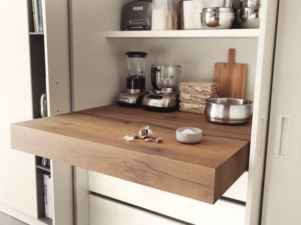 Opl&agrave; Folding � pull-out worktop flush with shelf&nbsp;&nbsp;900mm