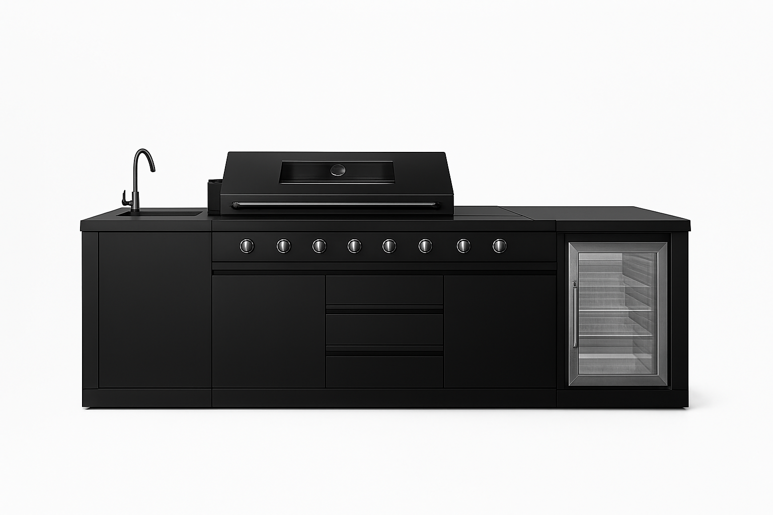 OUTDOOR BL BBQ GRILL SINK FRIDGE