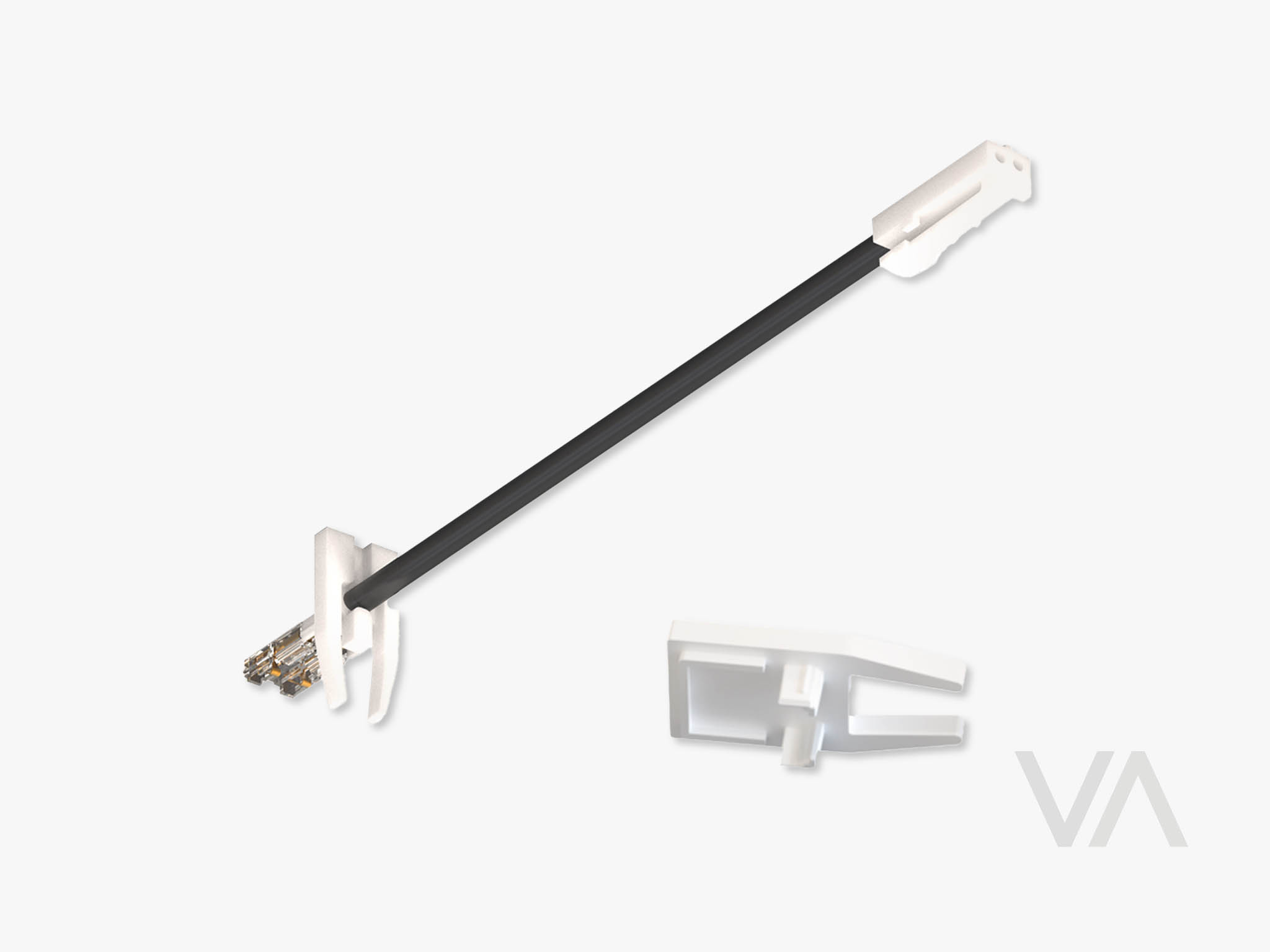 VoxAura CC4003 Installation Accessory Set for PL4003 Linear Light, Silver Grey