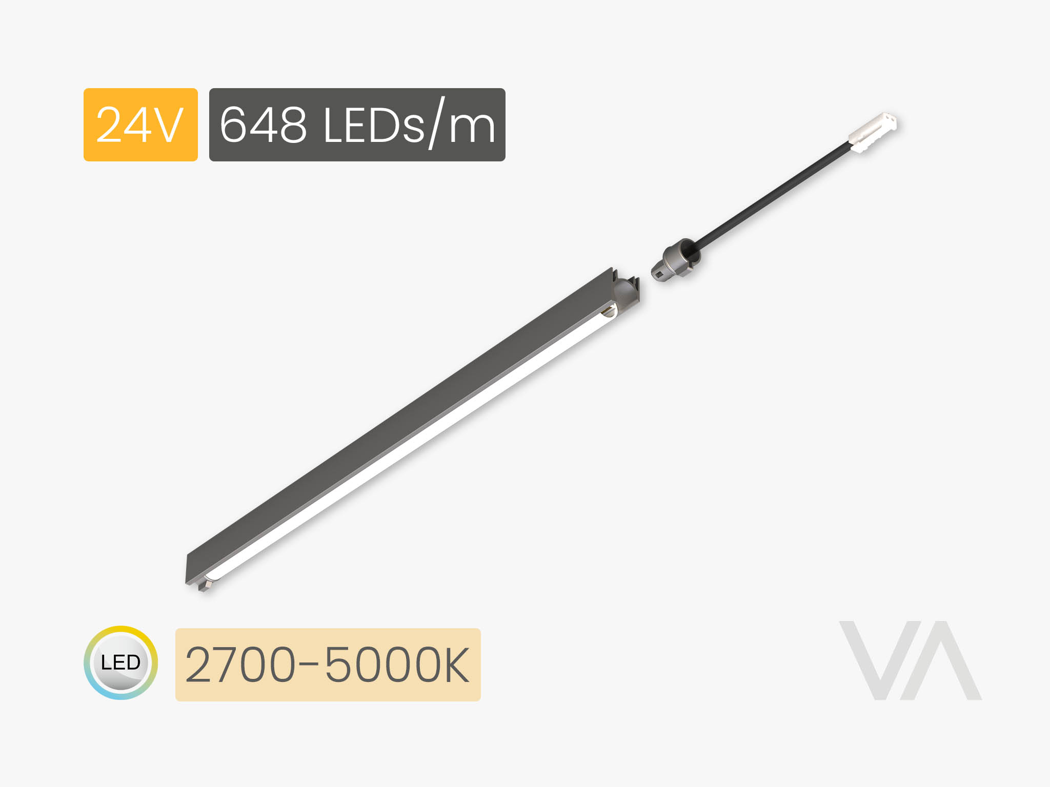 PL4007 LIGHT 24V5W 27K-5K 648