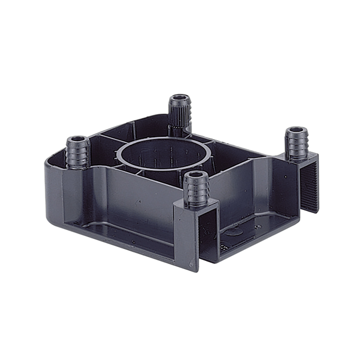 Fixing block Universal, for pressing in, with 4 dowels