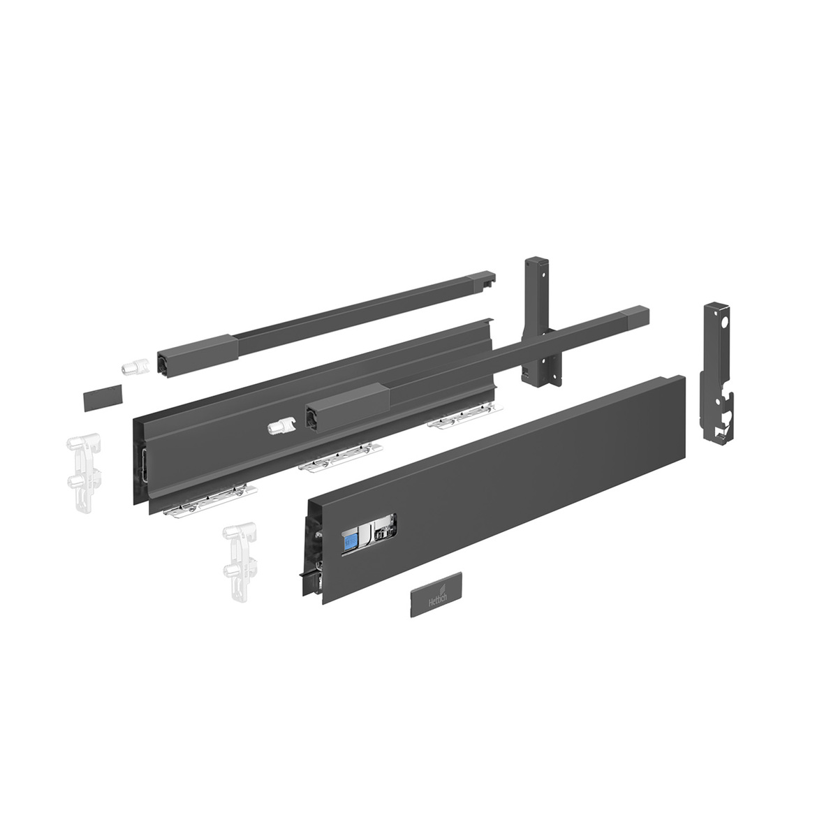 InnoTech Atira Pot-and-pan drawer set, 470 x 144 mm, anthracite, left and right