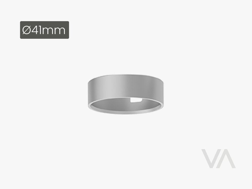 VoxAura SH3006 Surface Mounting Base for SL4006 Downlight, &Oslash;41 mm, Silver Grey