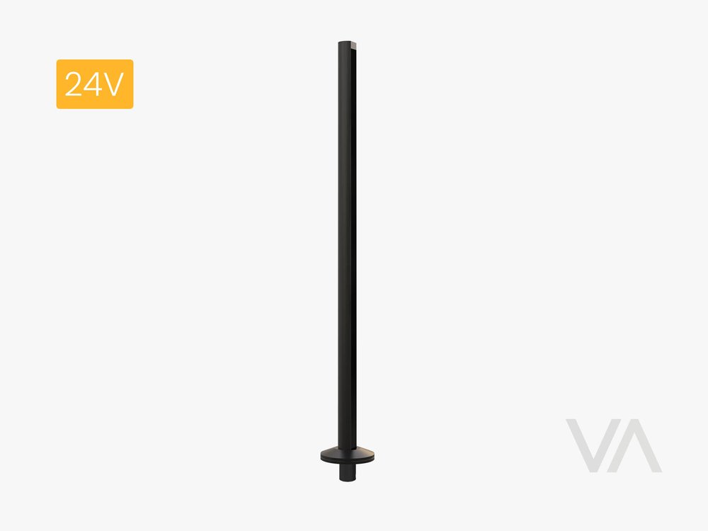 VoxAura TL4004 Vertical Showcase Track, 15 x 13 mm, 3 m, Black
