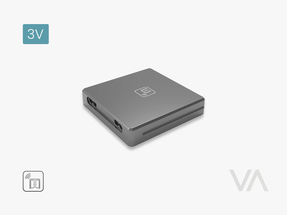 VoxAura BS3000 Smart Wireless Sensor, Door Open/Close, 3V, Silver Grey