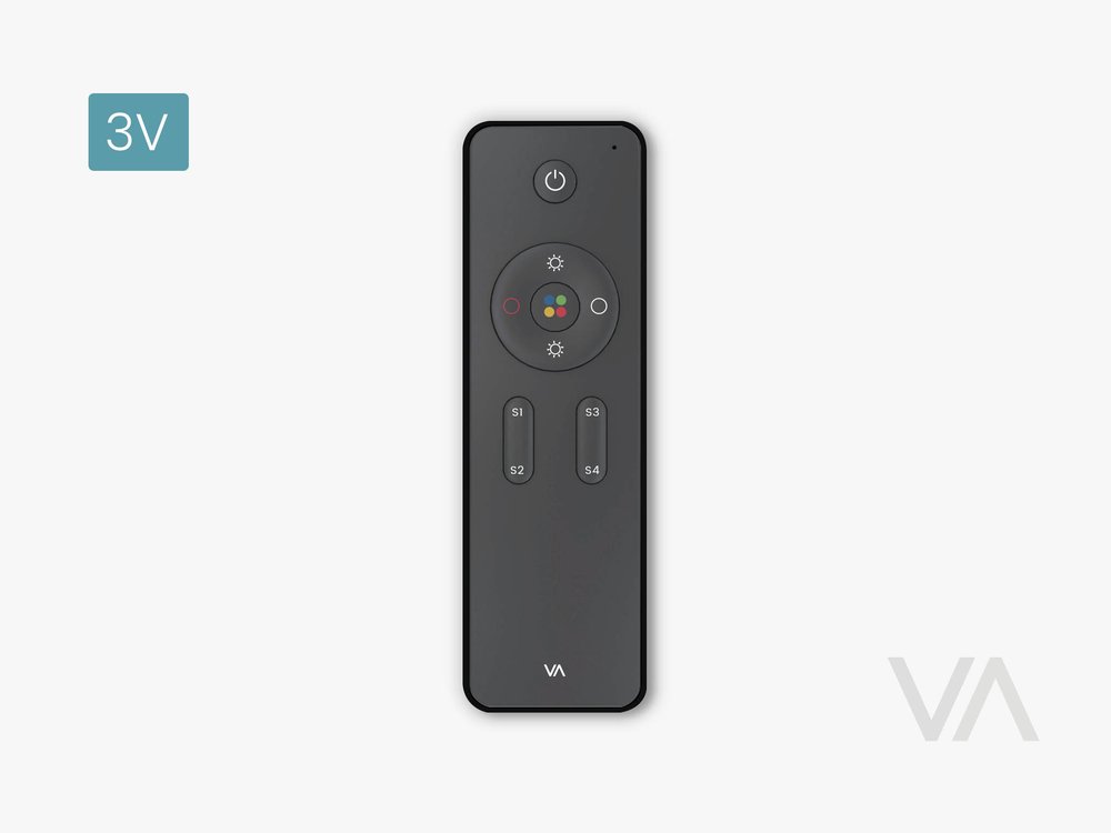 VoxAura BS3001 Wireless Remote Control, 3V, Black