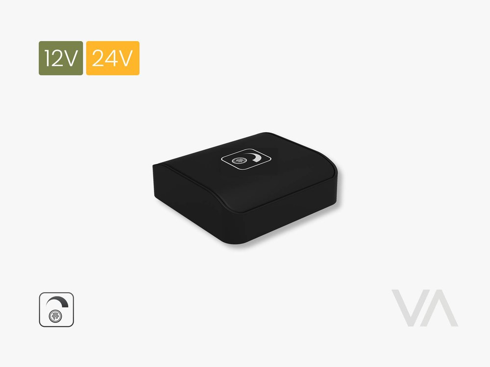 VoxAura WS3000 Wired Touch Switch, 12/24V, Black