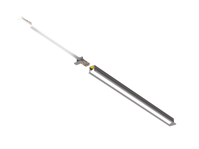 VoxAura PL4000 Recessed Linear Light, 3 m, Multiwhite 2700�5000K, Black