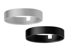 VoxAura SH3004 Surface Mounting Base for SL4004 Downlight, &Oslash;65 mm, Black