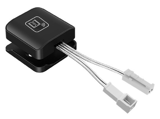 VoxAura ILS3000 Inline Door Switch, Open/Close, 12/24V, Black
