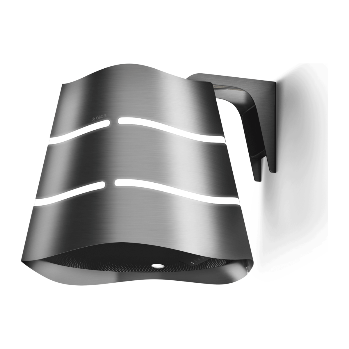 ELICA WAVE 20" Wall-Mount Range Hood Set with Wall Kit, Stainless Steel - Recirculating
