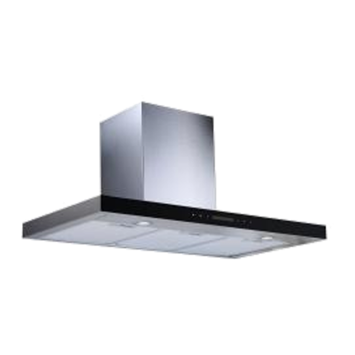 TEKNO HES82H 36" Island Range Hood, Stainless Steel & Black Glass