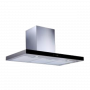 TEKNO HEF22H 36" Wall-Mount Range Hood, Stainless Steel & Black Glass