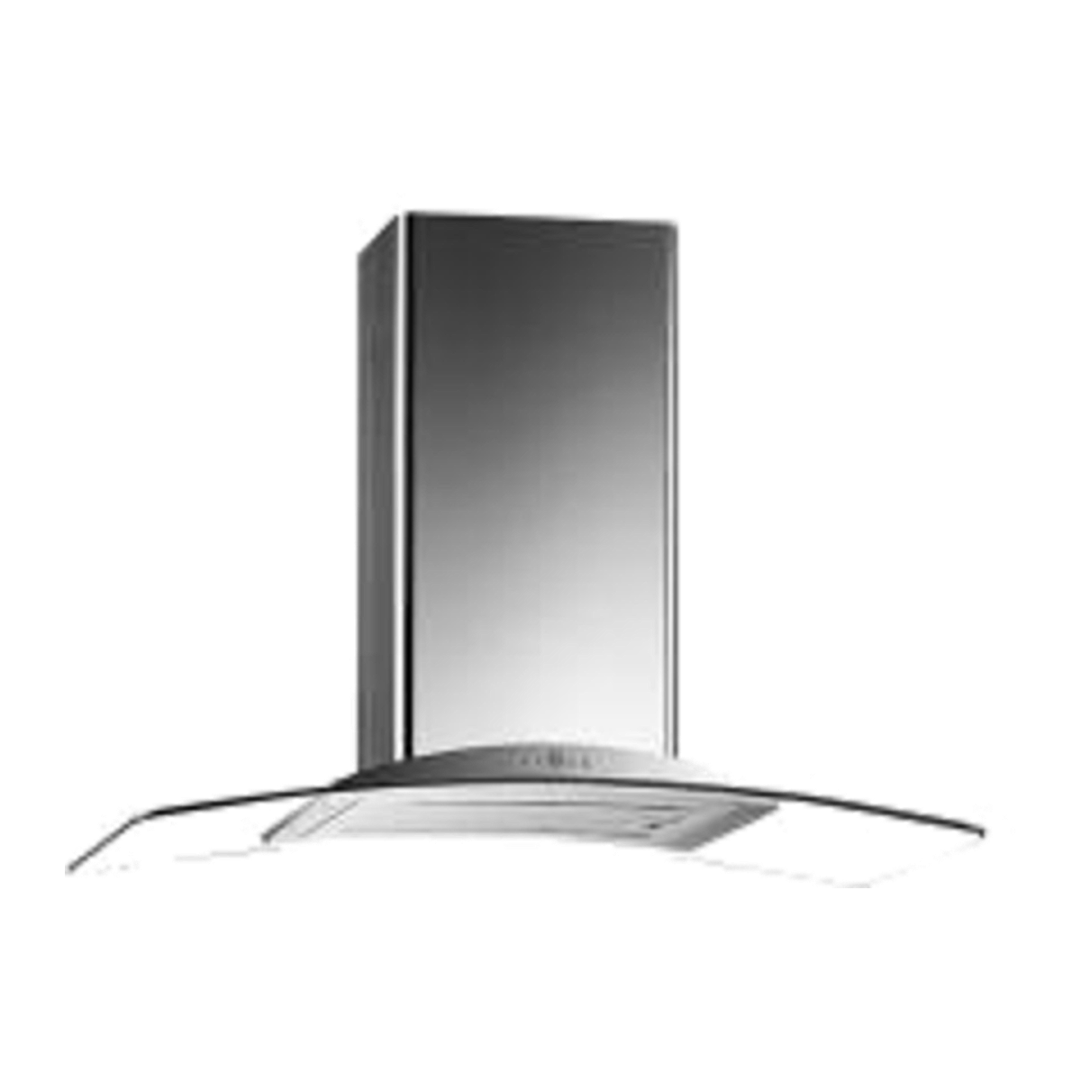 TEKNO HEN81A 36" Island Range Hood, Stainless Steel & Curved Glass