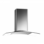 TEKNO HEN81A 36" Island Range Hood, Stainless Steel & Curved Glass