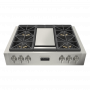 SOFIA 36" PRO Gas Rangetop With Griddle