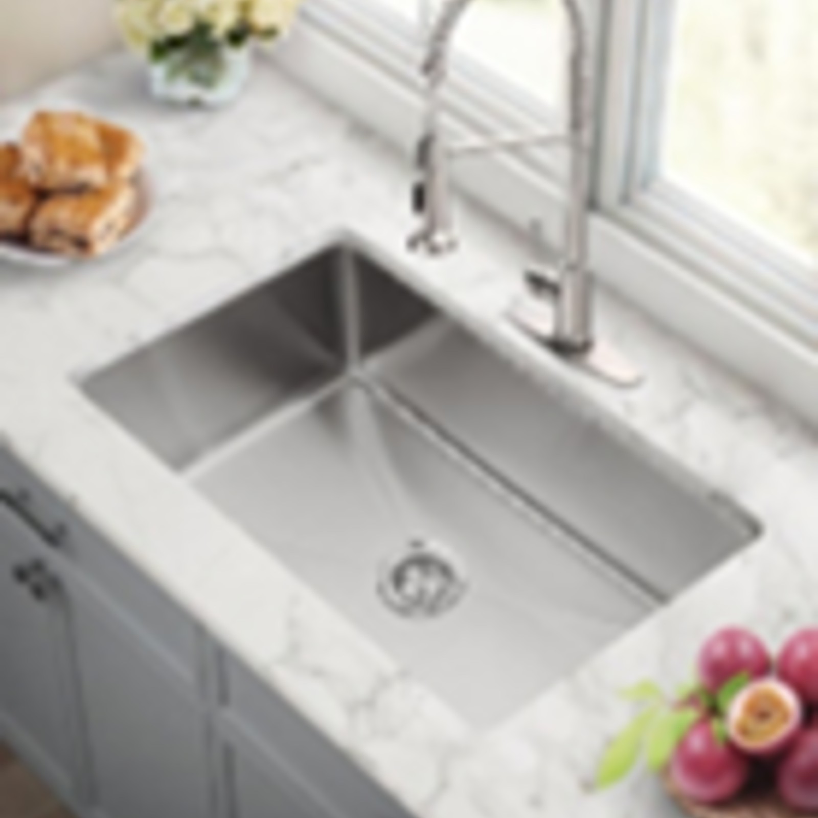 31" Undermount Stainless Steel Single Bowl Kitchen Sink