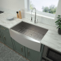 30" Apron Front Stainless Steel Single Bowl Kitchen Sink