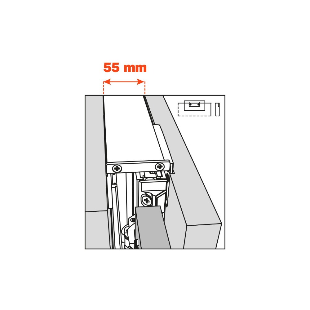 EXT SIDE PANEL CONNECTION KIT 55