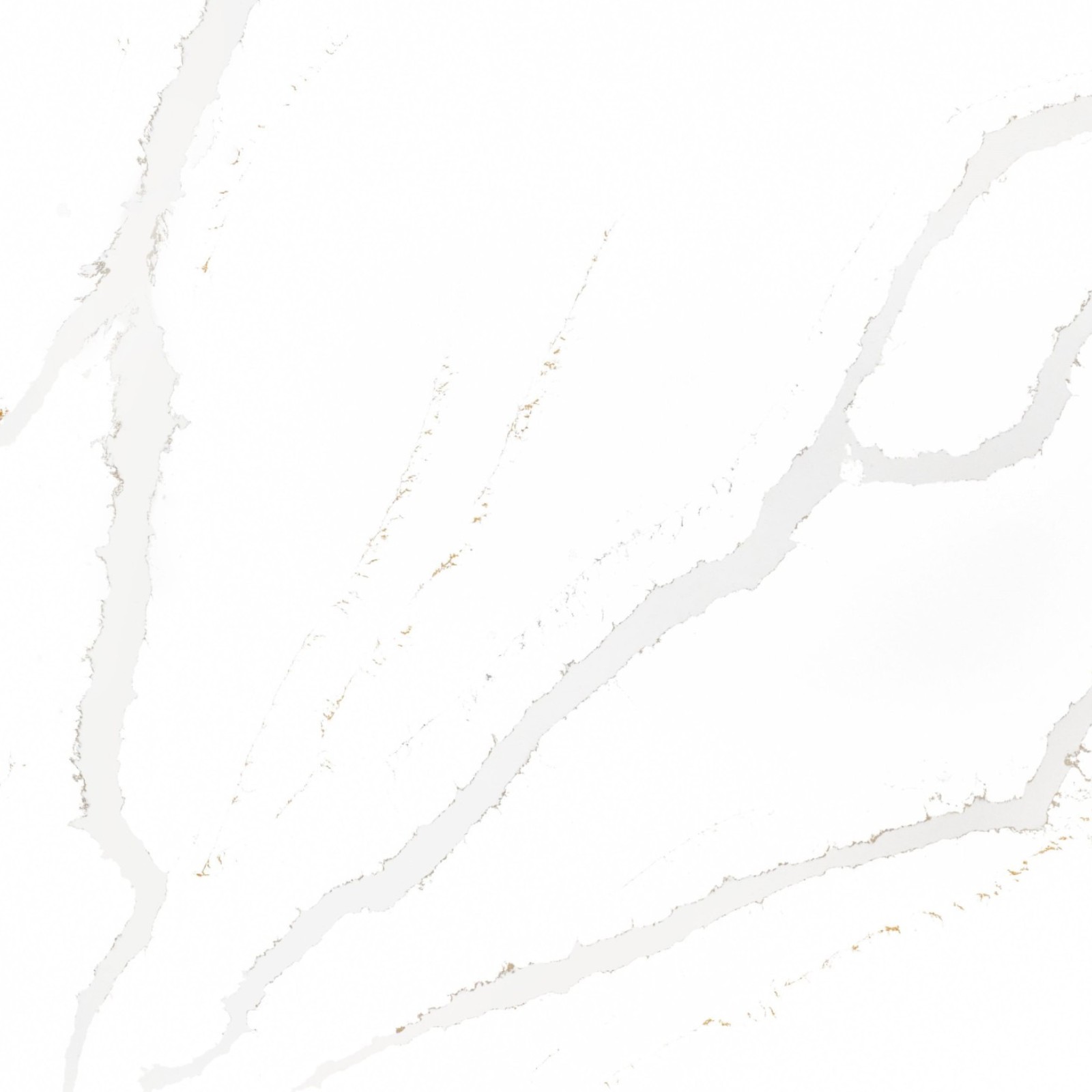 Belenco Prestige Calacatta Paletino 1220 Polished Quartz Slab 65" x 130" 2cm