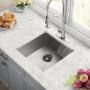 18 Undermount Single Bowl 18 Gauge Stainless Steel Kitchen Sink with Accessories in Stainless