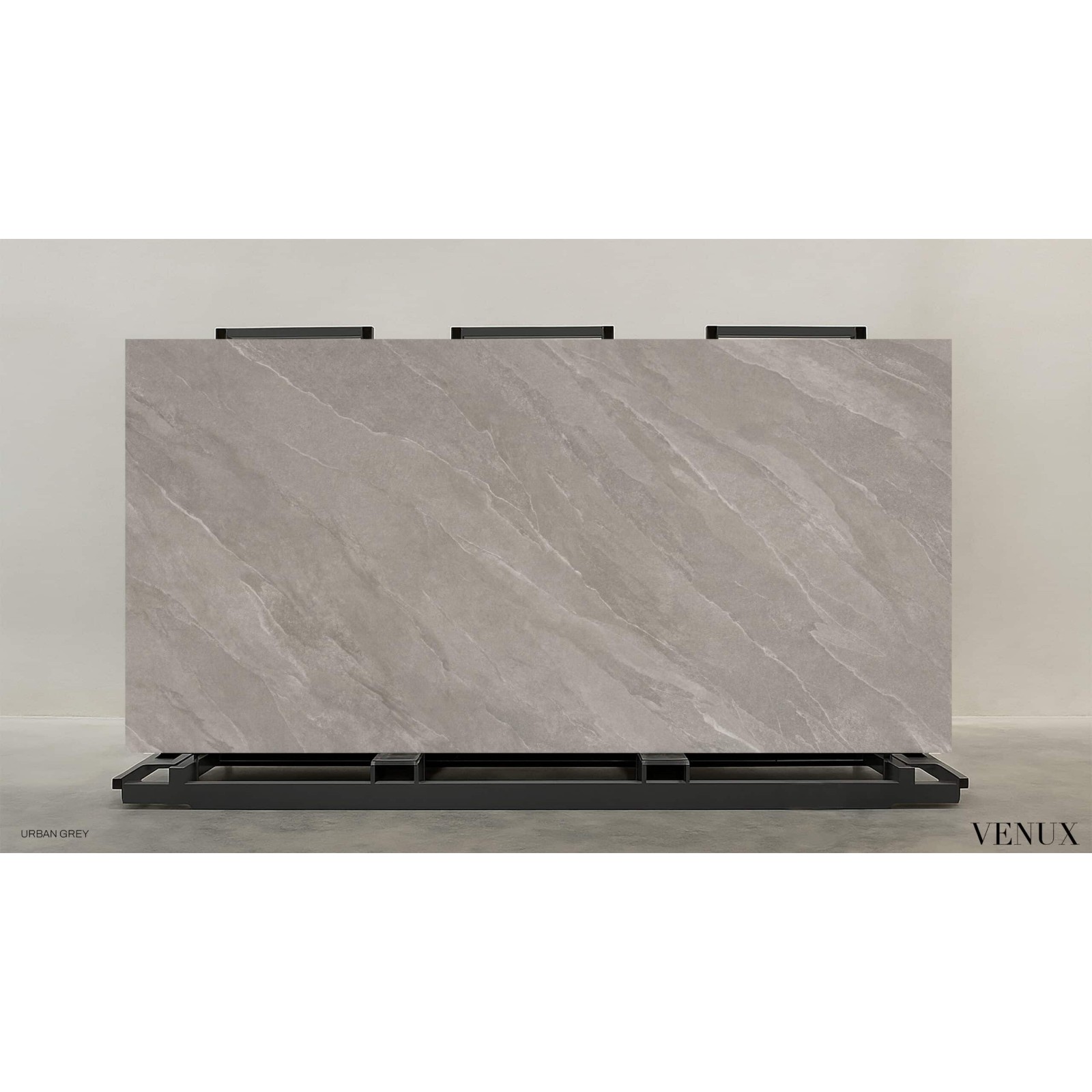 Venux Urban Grey Nature Sintered Stone Slab 63" x 126" 12mm