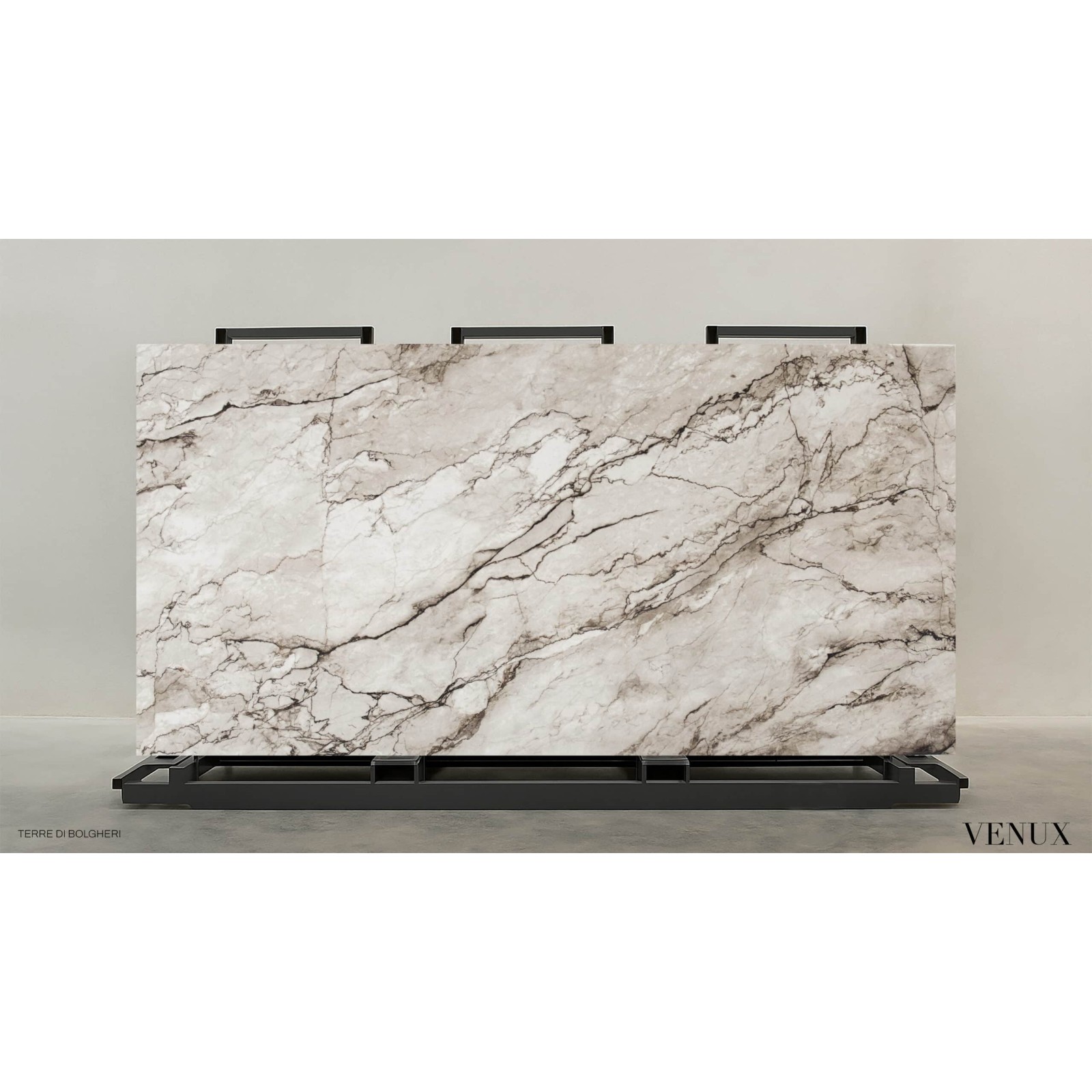 Venux Terre Di Bolgheri Polished Bookmatch A Sintered Stone Slab 63" x 126" 12mm