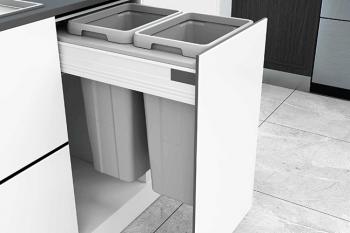 Double Waste Bin System 2x18L