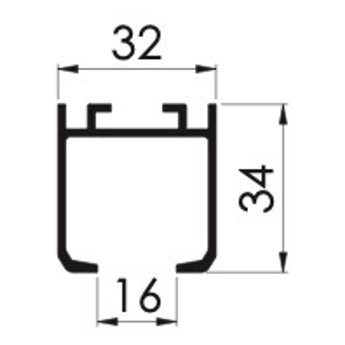 LUCIDO LC65 Aluminum Top Rail - 3 m