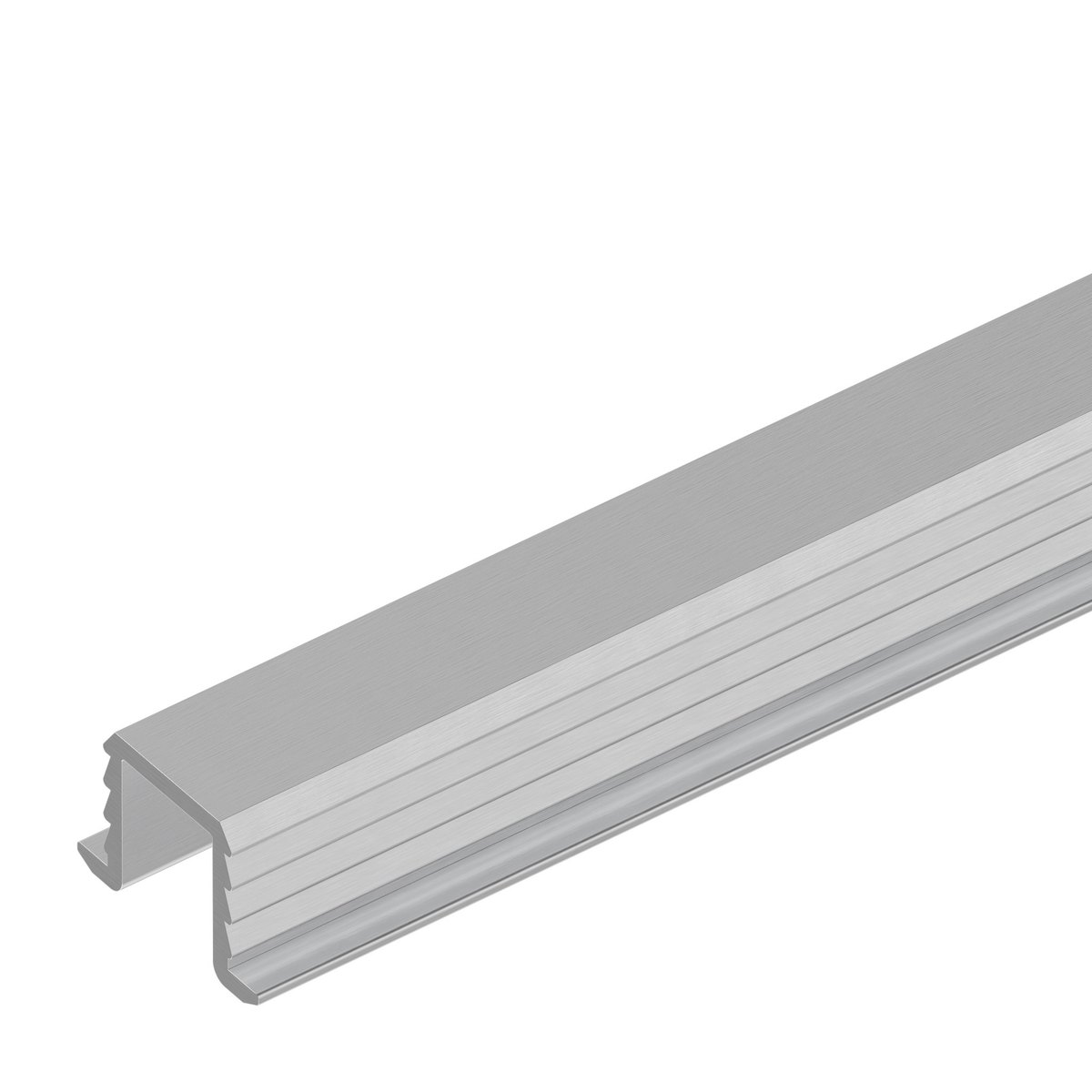 LUCIDO LC65 / LC120 PVC Bottom Guide Rail - 3 m, Gray