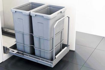 Double Waste Bin System 2x18L