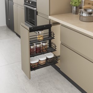 STARAX Unit w/ Side U/M Rail (90 Degrees) Wooden - Left - 305 mm - Anthracite - 350 mm Cabinet