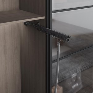 STARAX Aluminium Belt Rack with Rail - Left - Anthracite
