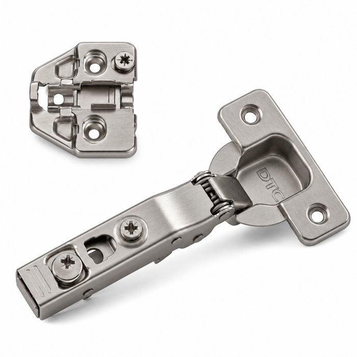 DTC Soft-Close Clip-On Hinge, 35 mm Cup, Plate H0