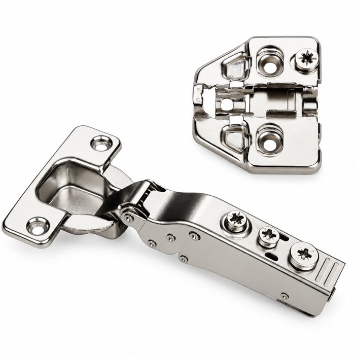 DTC Pivot Star 110&deg; Soft-Close Clip-On Hinge, Full Overlay, 35 mm Cup, Screw-On Plate H0